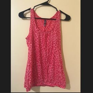 Sheer Leopard Print Tank Top